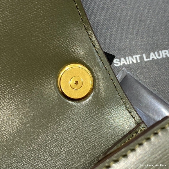 Tony Luxuries SMOOTH SATCHEL IN YSL LOULOU CARRE LEATHER 0712